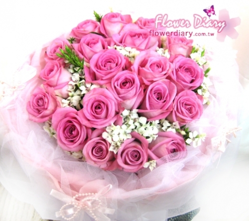 花束外送 永恆 20朵紫天王玫瑰花束