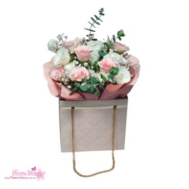 花店精選 CP值最高 小香風 甜美粉 玫瑰花禮盒