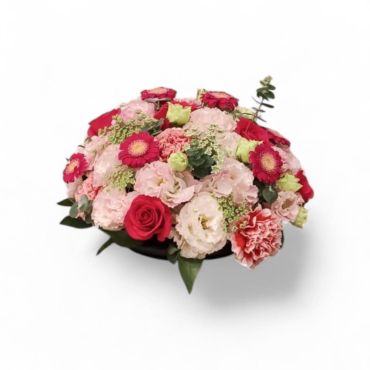 台北花店精選 喜氣 圓型餐桌花