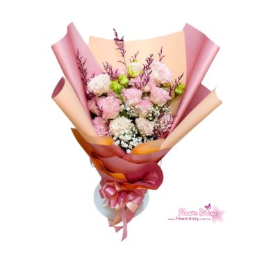 台北花店熱賣 CP值超高 不變的愛 粉色洋桔梗花束