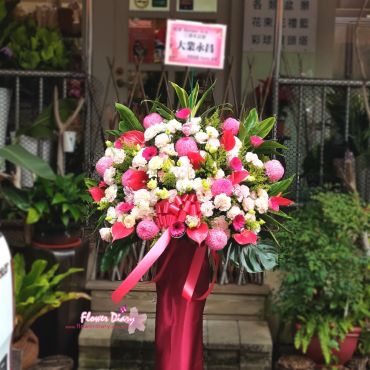 台北花店熱銷 喜慶 高架花籃(1座)