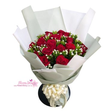 台北花店精選 傾心 紅玫瑰花束