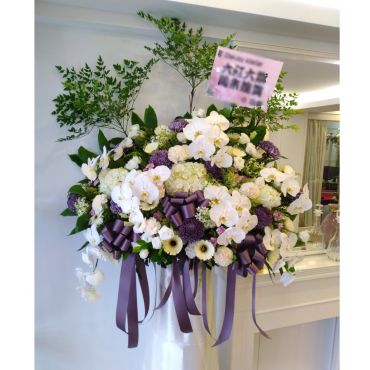 台北花店精選 璞心 大型豪華高架花籃 1座