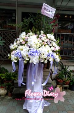 台北花店精選 璞心 大型豪華高架花籃 1座