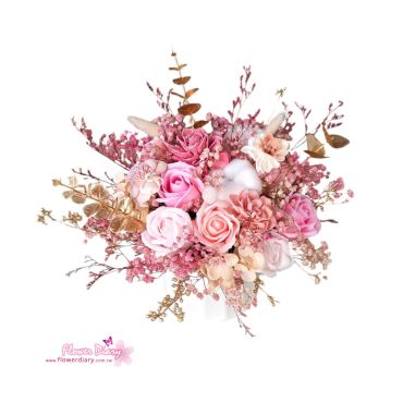 台北花店高CP值 沁心 香皂乾燥永生花盆花