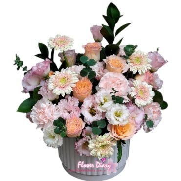 台北花店 花日記花坊 夏布莉 精緻桌花禮