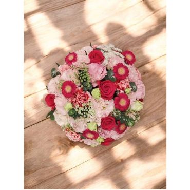 台北花店精選 喜氣 圓型餐桌花