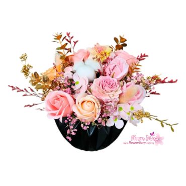 台北花店高CP值 暖暖 香皂乾燥永生花盆花