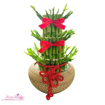 花店精選 溫潤  三層開運竹 開幕喬遷榮陞賀禮