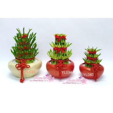 花店招財高CP 鴻運當頭 三層開運竹 開幕喬遷榮陞賀禮